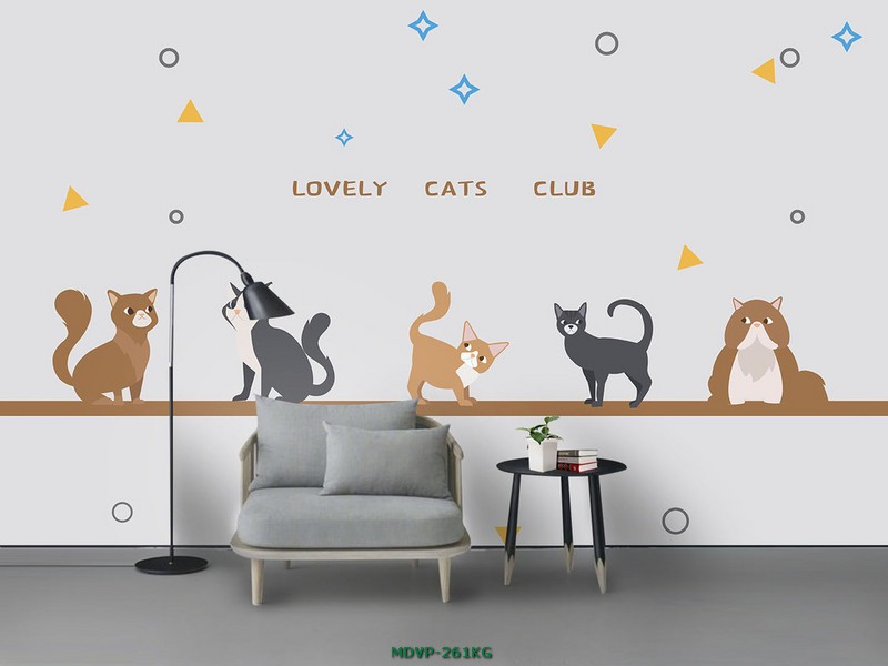 Tranh con vật đáng yêu cho bé - mèo con MDVP-261KG